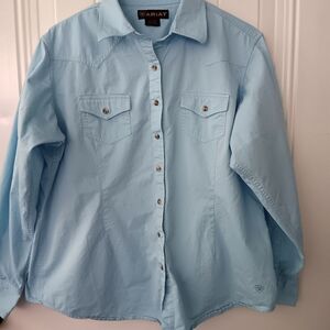 Ariat Light Blue Button-Up Shirt